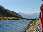 氷河急行と湖